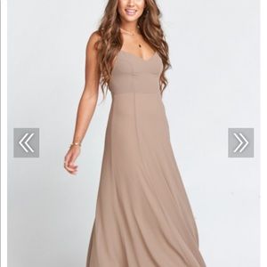 Show me your mumu dune chiffon bridesmaid small